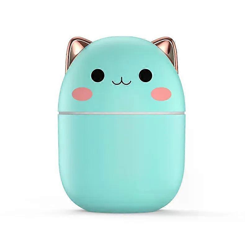 Portable 220Ml Air Humidifier Cute Kawaii Aroma Oil Diffuser Usb Cool Mist Sprayer With Colorful Soft Night Light For Home Car