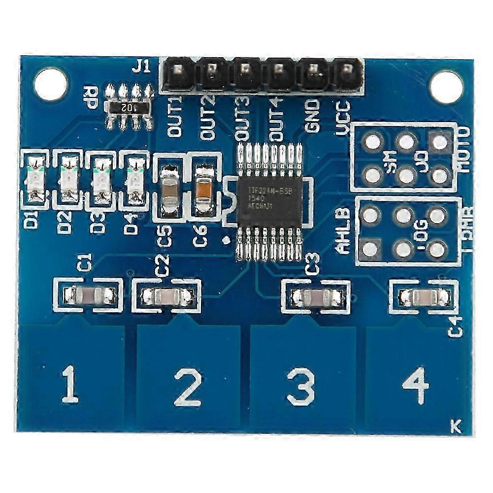 5Pcs TTP224 4 Channels Capacitive Touch Switch Digital Touch Sensor Module