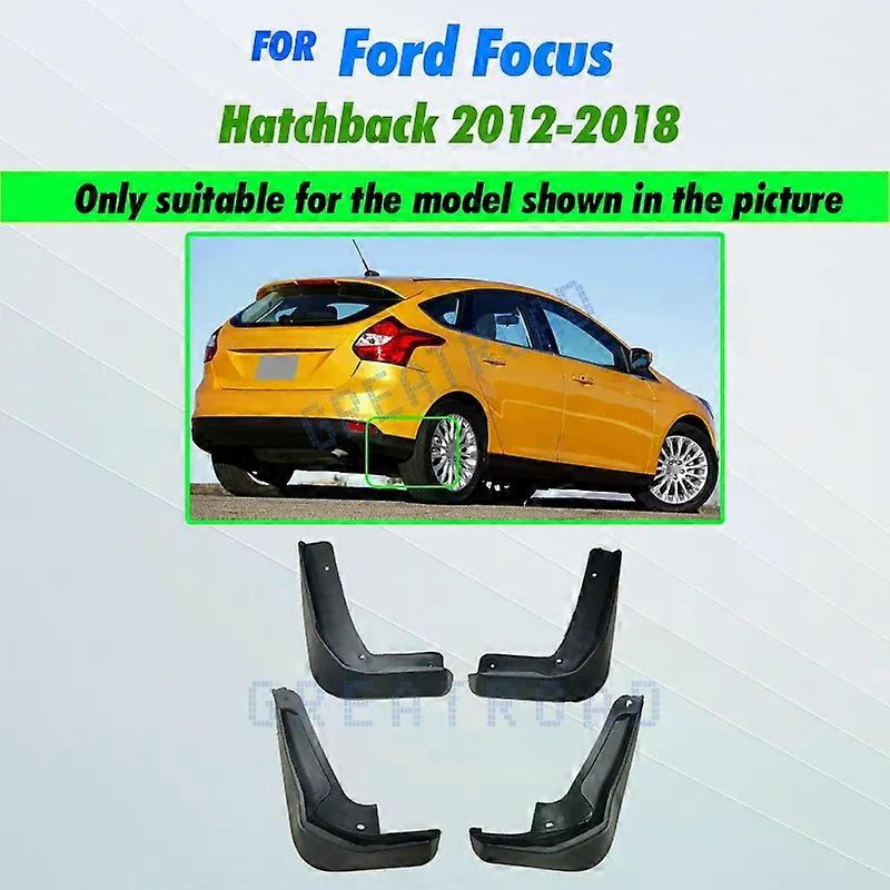Car Mud Flaps Mudguards Mudflaps Splash Guards for Fender Accessories For Ford/Focus 3 MK3 Hatchback 2012-2018 2013 14 15 16 17