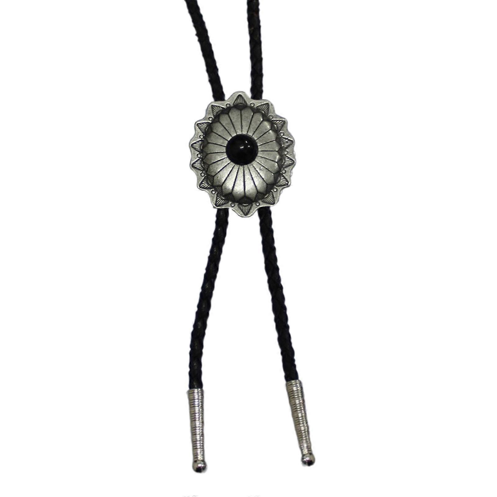 Cravate Bolo en pierre délicate, cravate punk cowboy, cravate bolo western, breloque gravée, cravate bolo cowboy pour chemise et jean