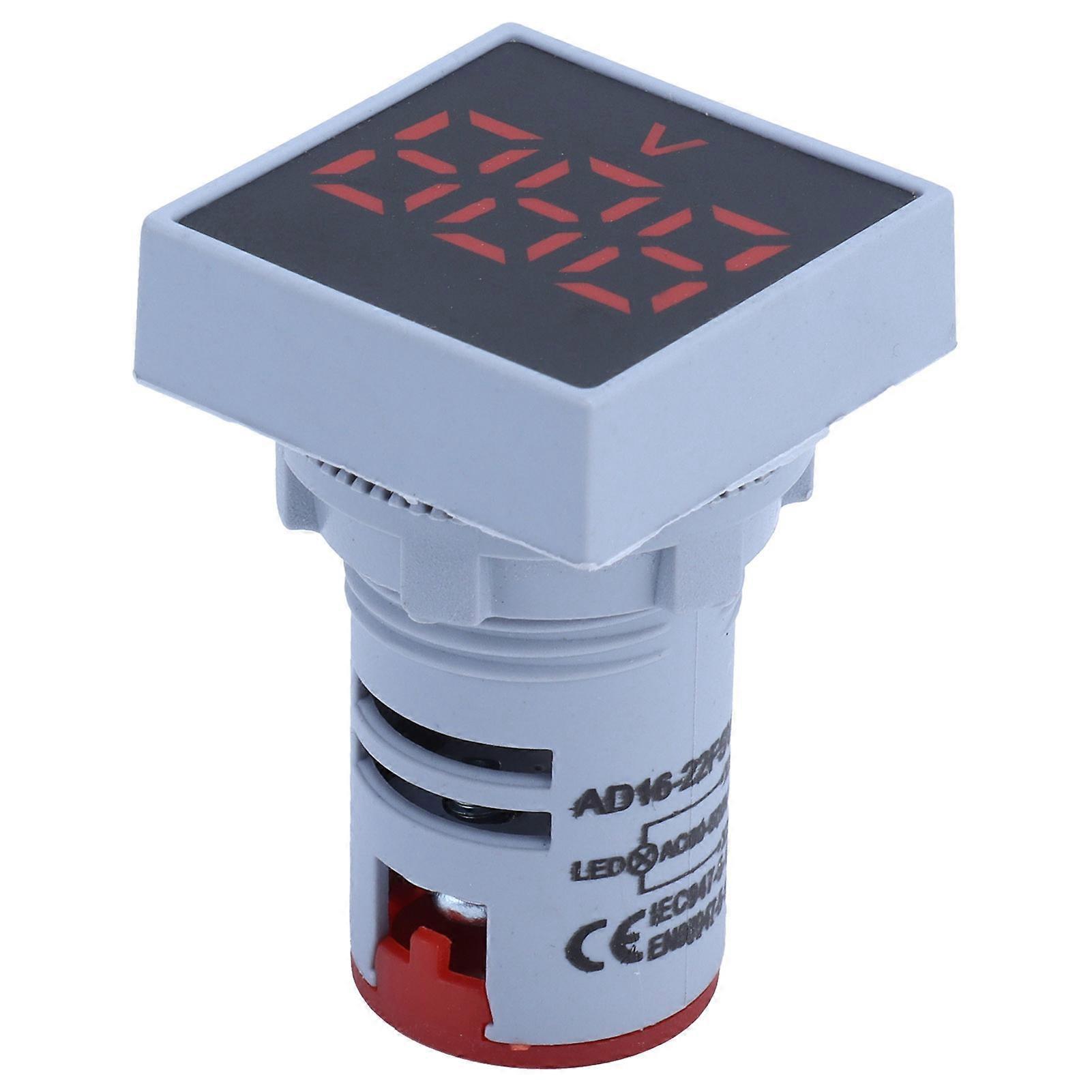 AD16‑22FSV Frosted Panel Digital Voltage Signal Indicator Voltage Meter Indicator 60~500V AC