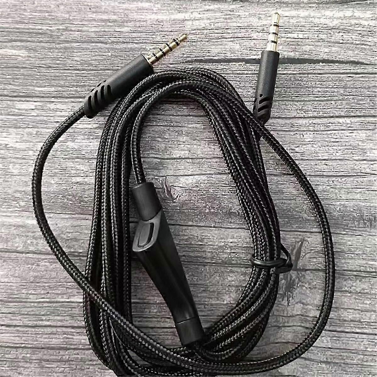 Replacement Headset Cable 3.5mm Volume Control Wear-Resistant Gaming Headset Wirefor Astro A40TR/A4
