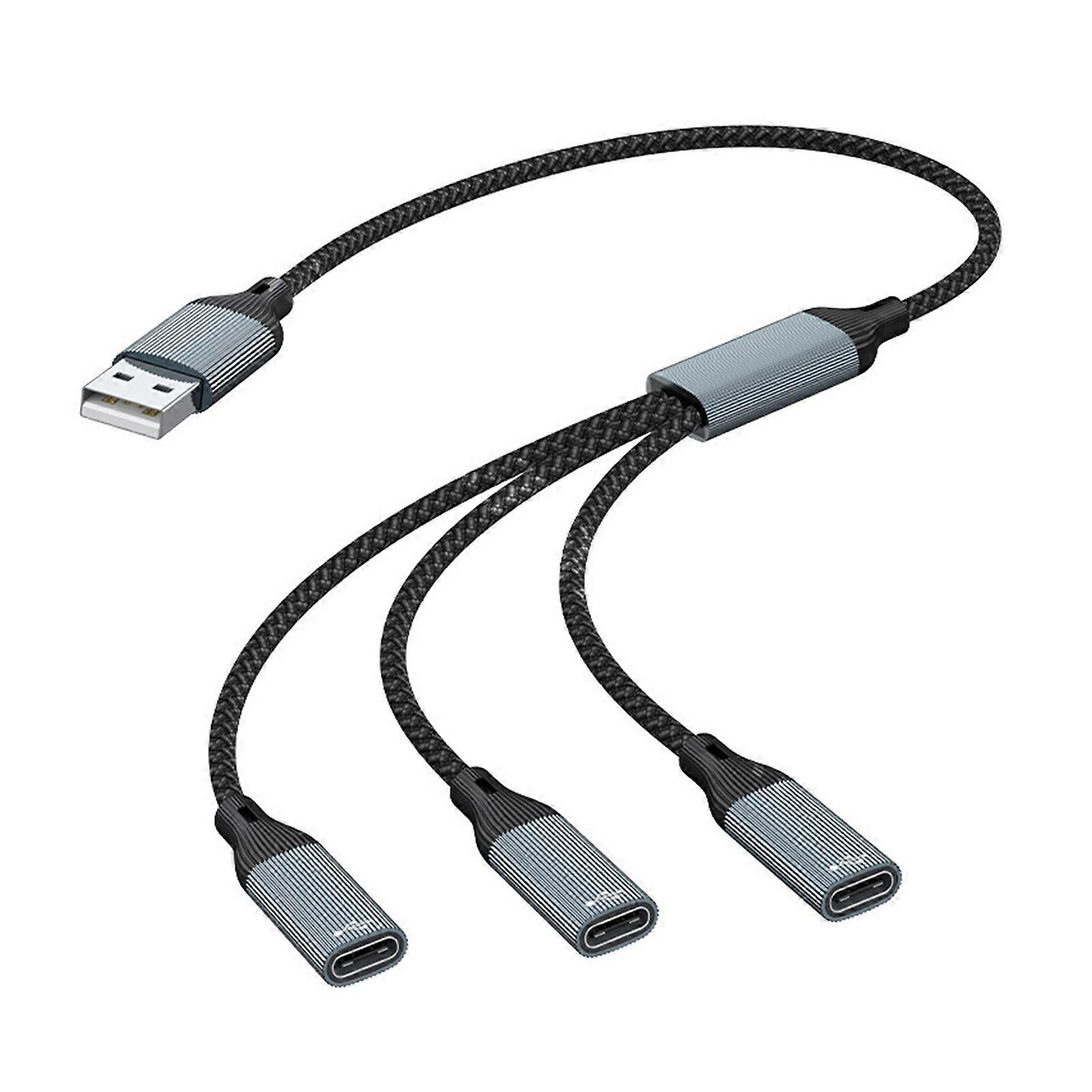High Speed USB Type C Splitter Adapter Converter For Laptop Tablet Telephone Efficient Data Synchronization Power Supply