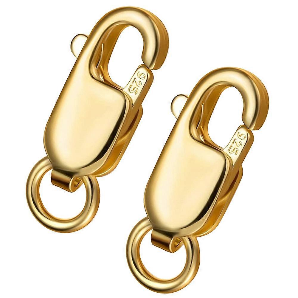2 pieces of solid silver lobster clasp hook and claw jewelry making