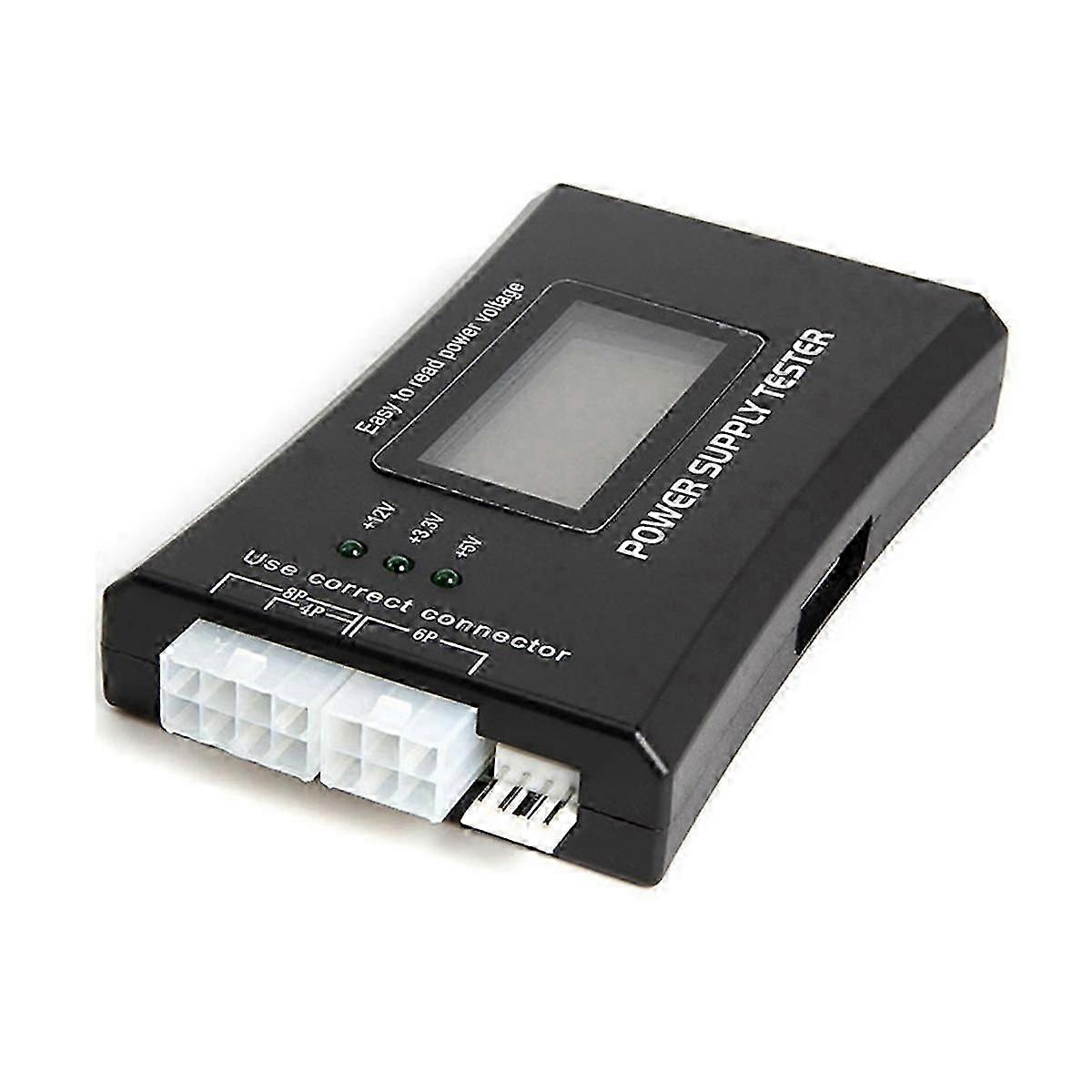 ATX Power Detection Tool Computer Host Power Tester Tragbare Metallschale LCD-Display-Gehäuse Power Tester