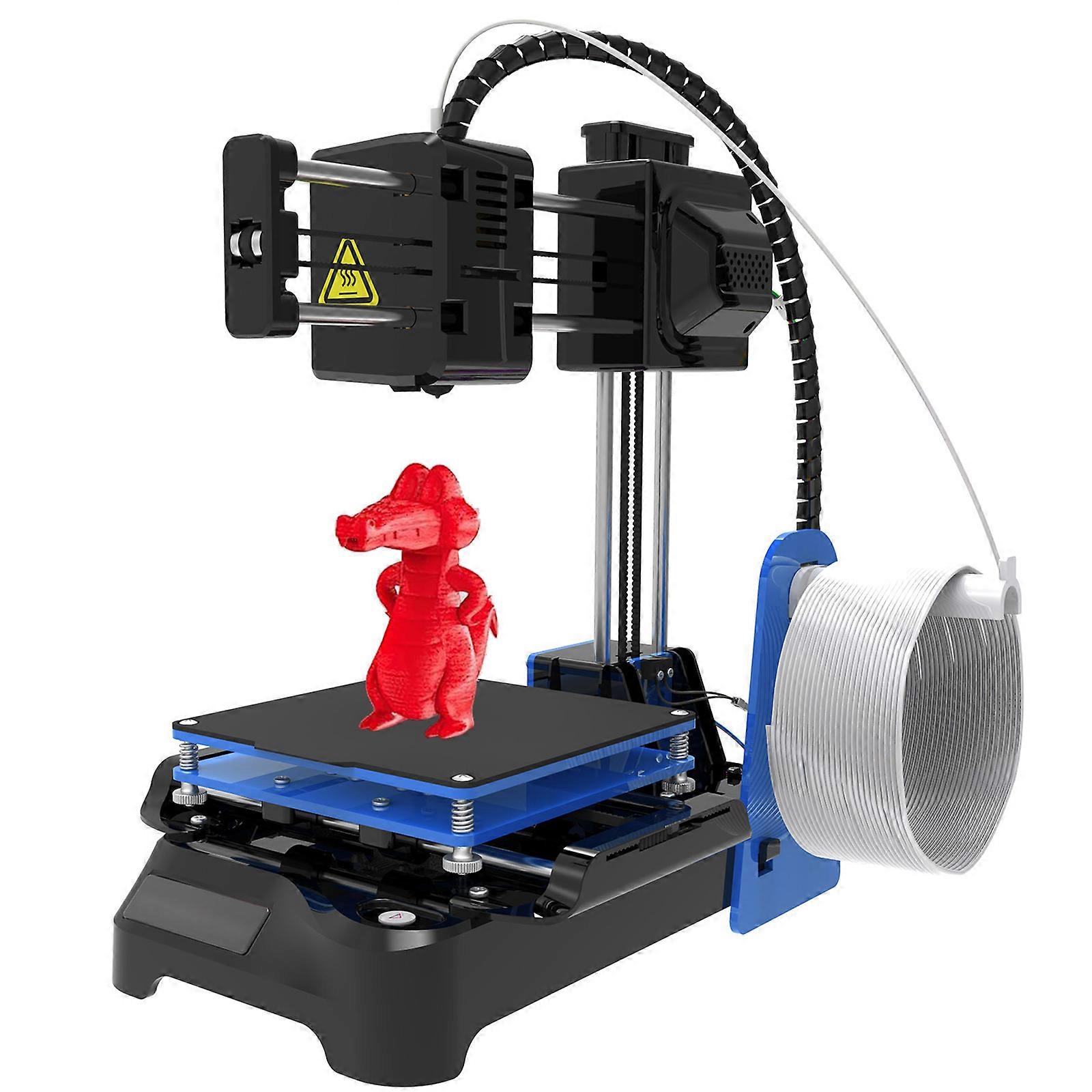 Yeni Başlayanlar İçin Mini 3D Yazıcı FDM Teknolojisi 3D Baskı Makinesi Desteği 1.75mmPLA Filamentler Kolay Kurulumlar ve İşlemler Siyah