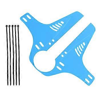 Road Mountain Bike Rear Wheel Tire Mudguards Bicycle Mud Guard Fenders Accessory (Blue)