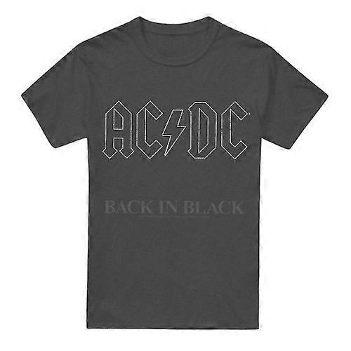 AC/DC ユニセックス 大人 バック イン ブラック T シャツ