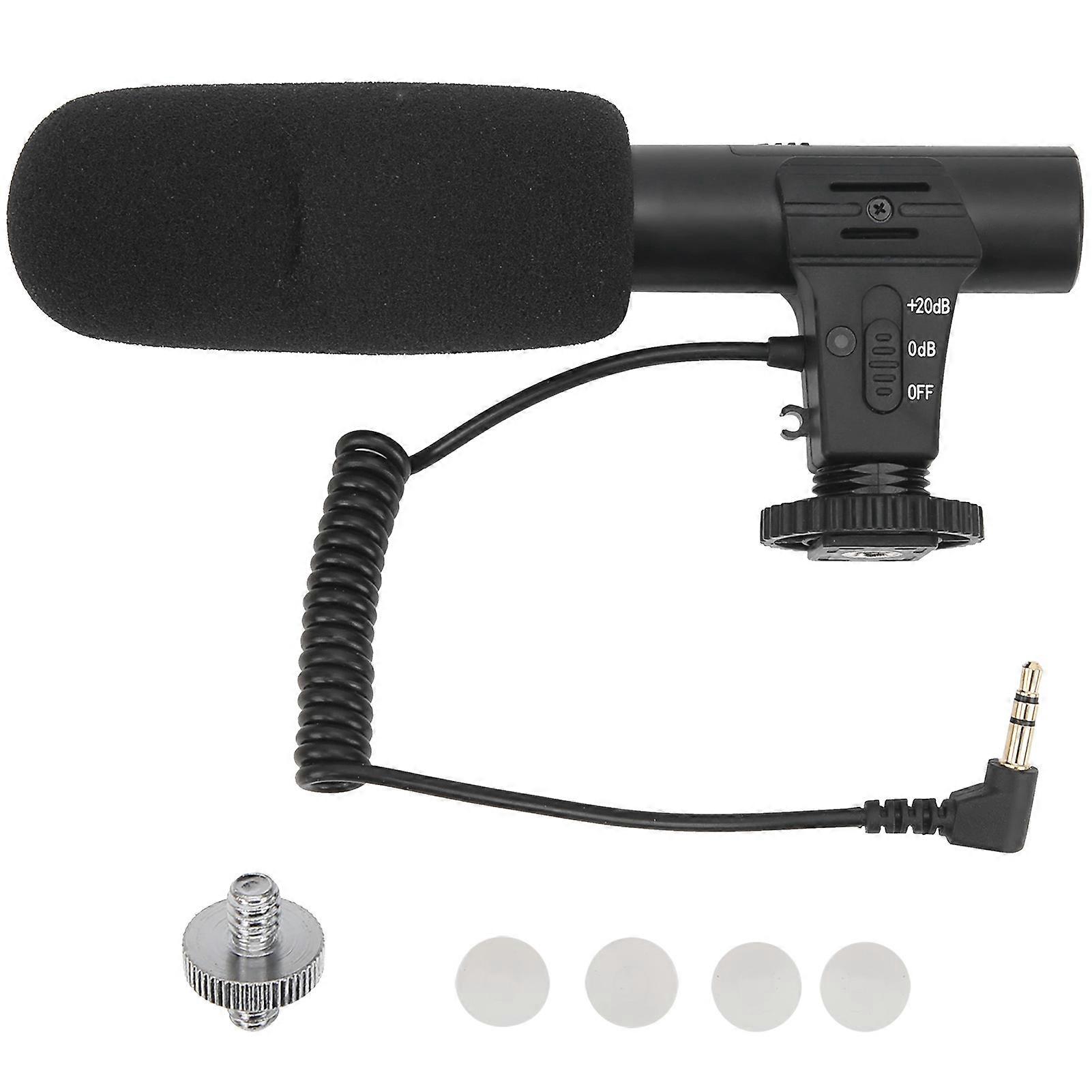 3.5mm Stereo Condenser Hypercardioid Microphone Recording Fit for OSMO POCKET 2 Camera