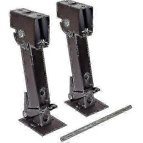 Pair Trailer Stabilizer Jacks, Foldable Telescopic Stabilizer Jacks, Tilting Stabilizer Jacks - Capacity 1000lbs Each