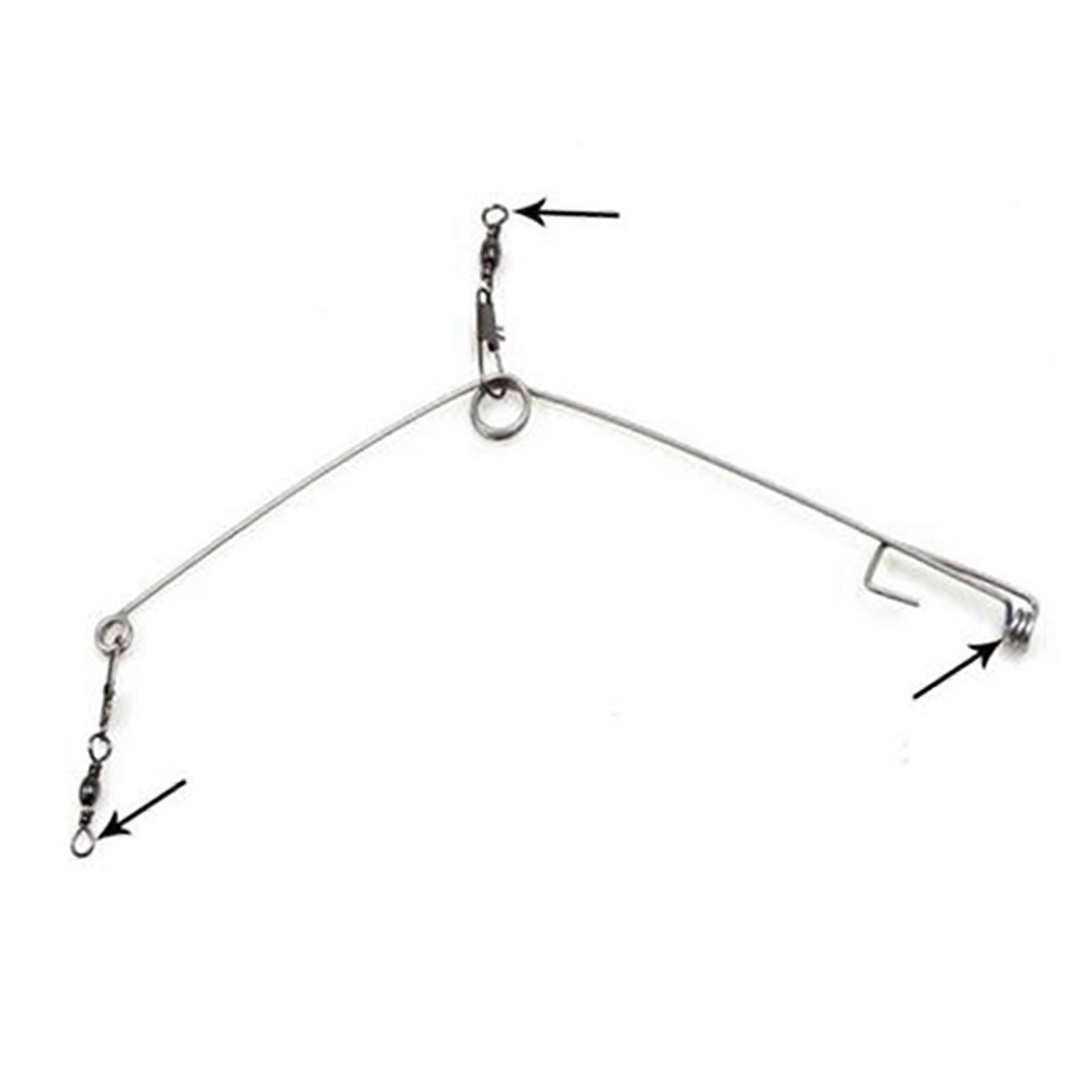 5Pcs Smart Kingfisher Stainless Steel Hook Trigger Spring Fishing Hook Setter Bait Bite Triggers the Hook Catch Fish Automatically