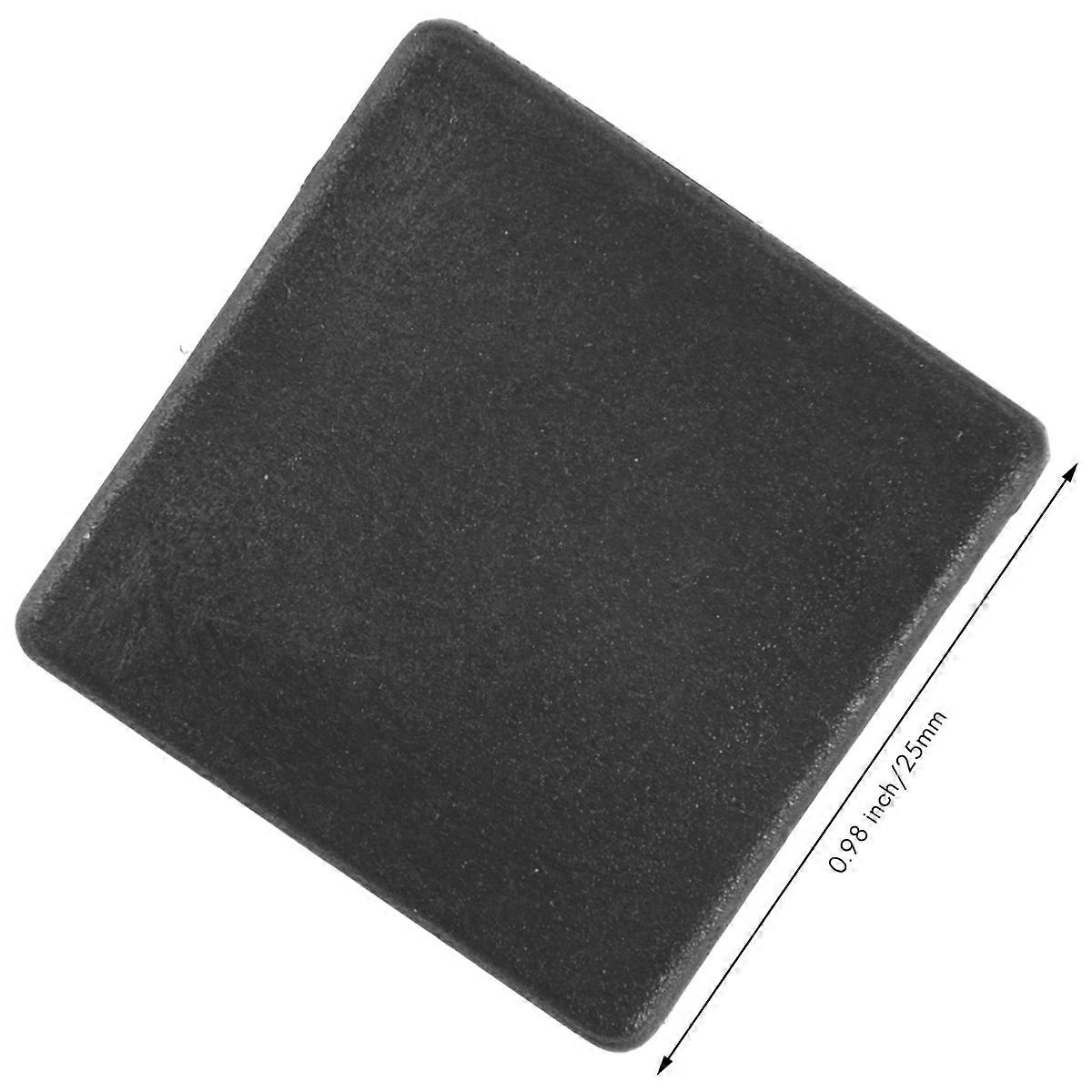 200Pcs 1 Inch Square Tube End Cap Plastic Plugs Tube End Caps Post Pipe Cap Cover Tubing Insert Chai