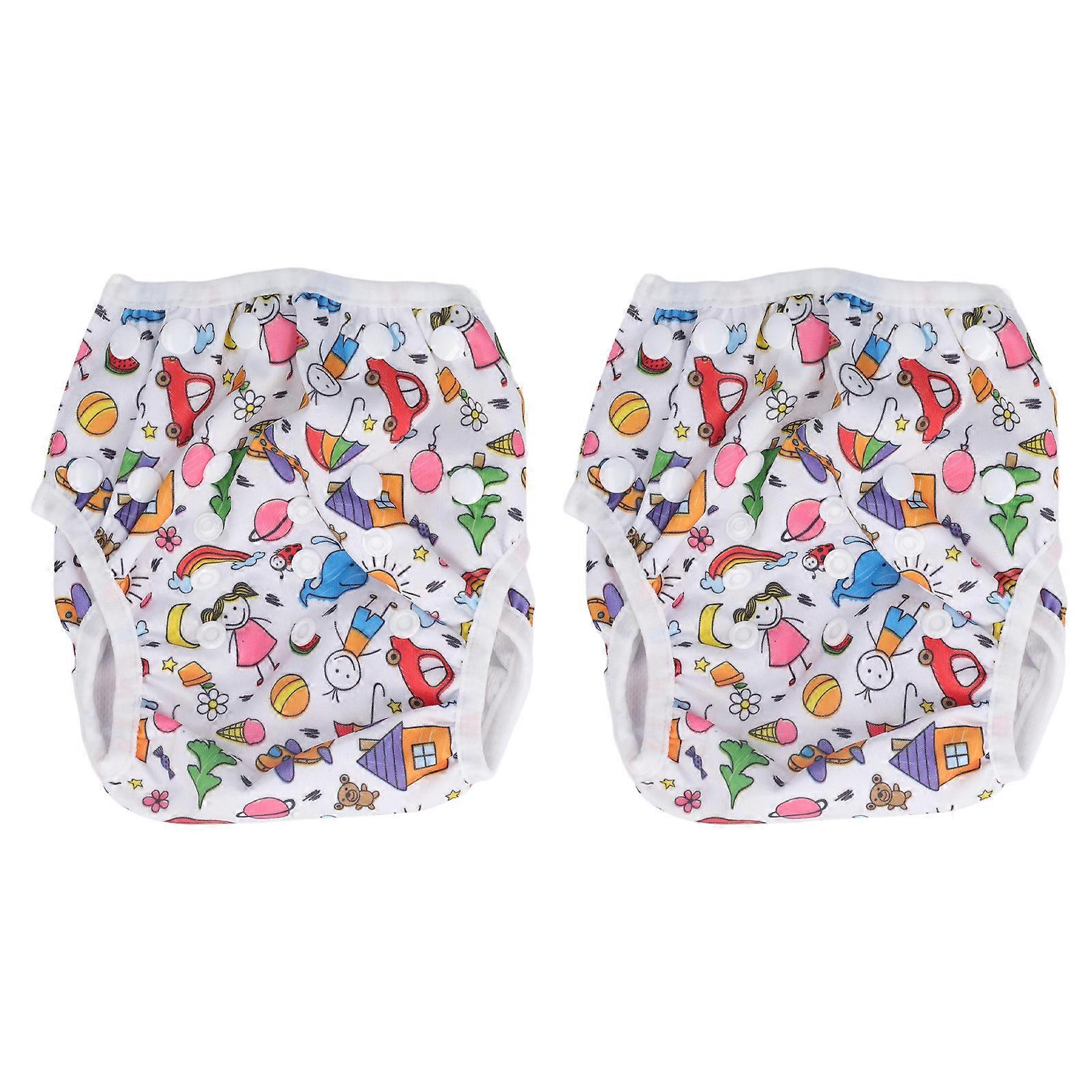 Baby Pants Waterproof Button Adjustment Breathable Washable Reusable Toddlers Swim Diaper for Swimming Lesson