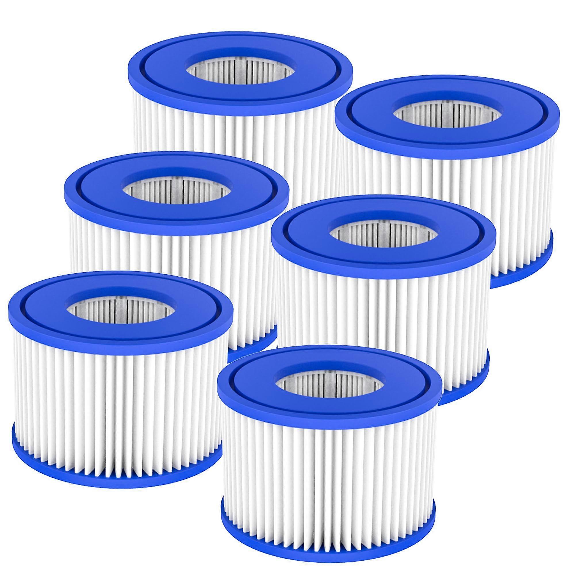 6 Pack Type VI Hot Tub Filter Spa Filter Cartridge Replacement Compatible with Swimming Pool Pump