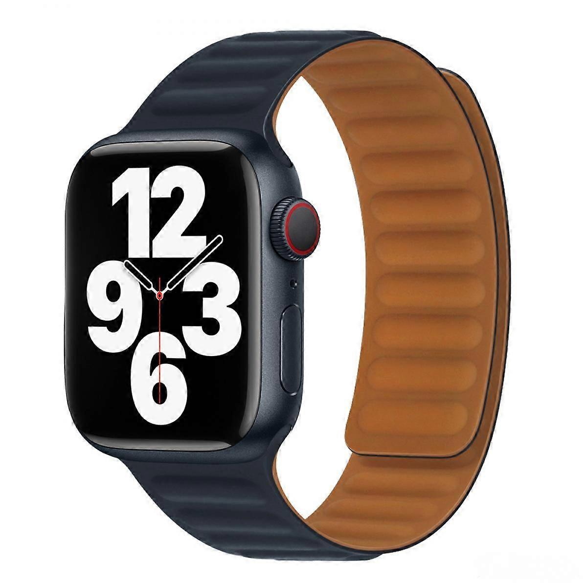 Silicone Bands for Apple Watch 38/40/41mm, Adjustable Strap with Strong Magnetic Closure Designed for iWatch Series 8 7 6 5 4 3 2 1 SE