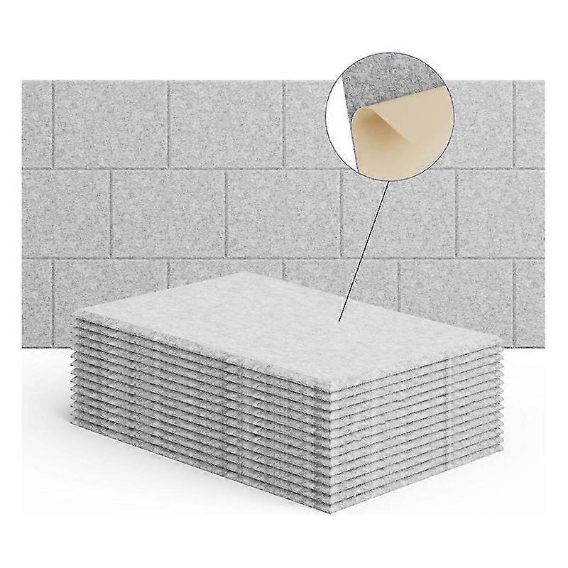15 حزمة 12x8x4 بوصة لوحات الحائط الصوتية ، لوحة امتصاص الصوت ذاتية اللصق ، لاستوديوهات التسجيل