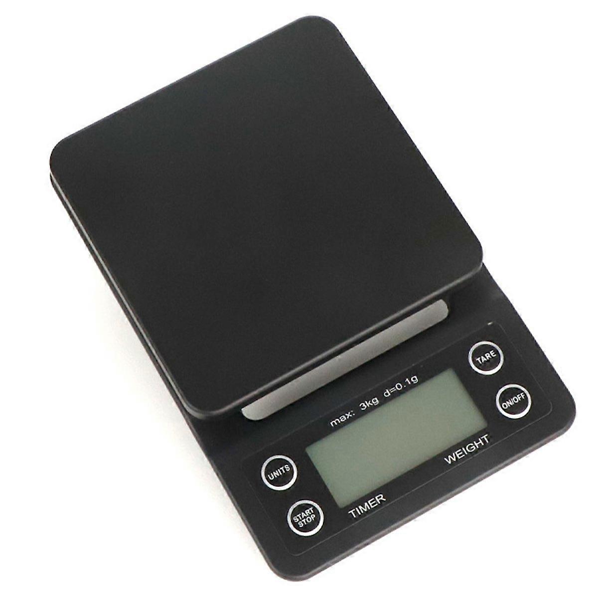 3KG/0.1g Electronic LCD Digital Kitchen Food Scale Drip Coffee Weighing