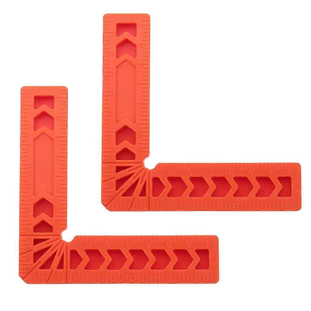 2Pcs 90 Degree L Shape Woodworking Right Angle Ruler Assist Positioning Tool
