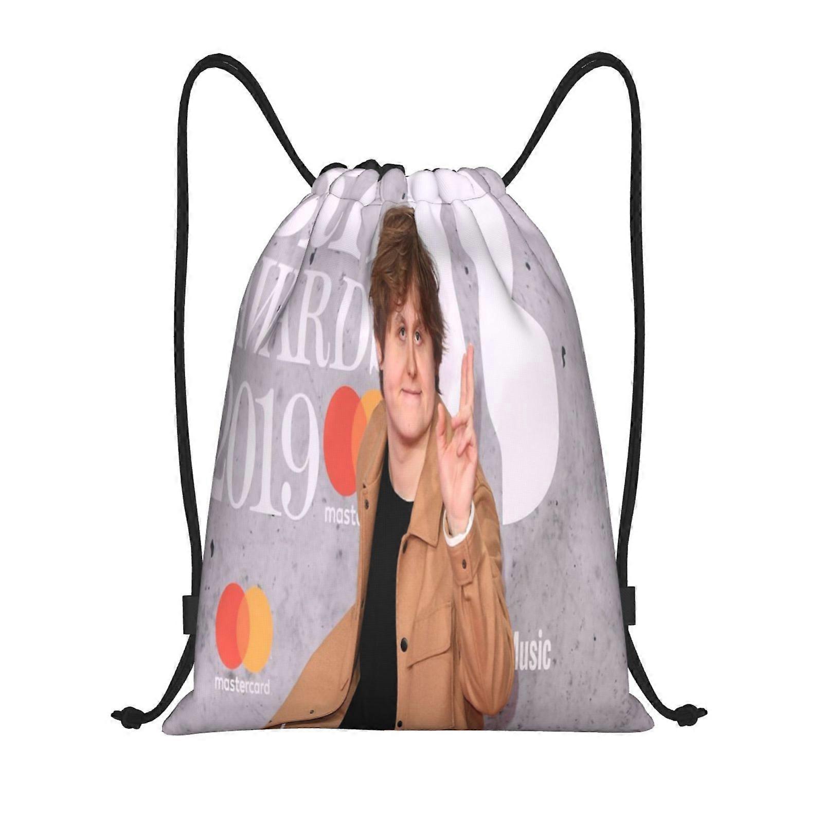 u17 LEWIS CAPALDI Canvas double shoulder backpack easy to clean and carry, suitable for any outing v17