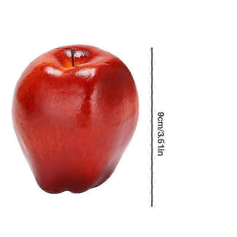 12 Pcs Fruit Apples Artificial Apples Lifelike Simulation Red Apples Home House Decor for Still Lif