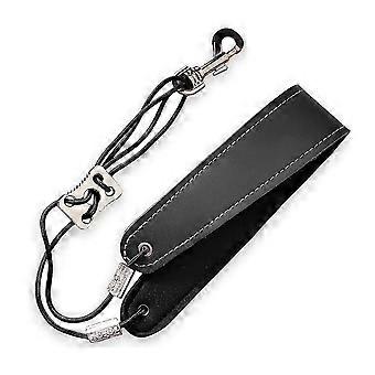 Saxophone Neck Strap Adjustable Clarinet Neck Band Soft Leather Padded Saxophone Strap for Alto and