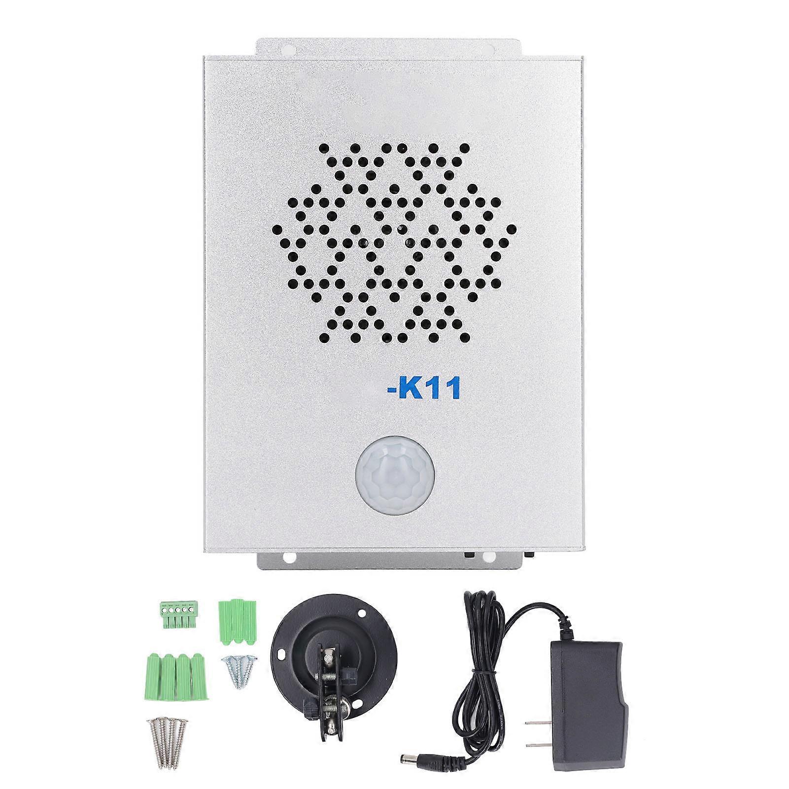 Motion Activated Sound Speaker Infrared Player Metal Shell Voice Prompt DC 12V for Shop Home Car