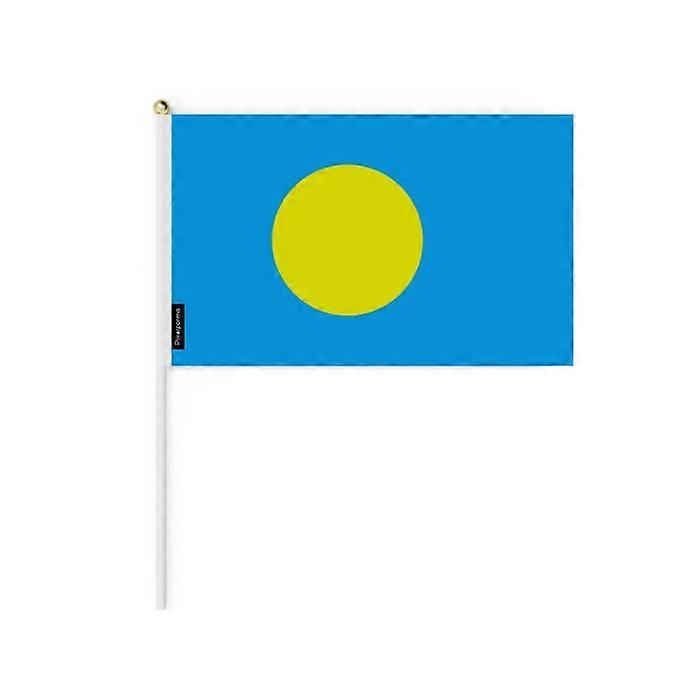 Mini Flag - Palau - 30 x 45 cm - 100 pieces - Polyester - Double-sided - Multicolor
