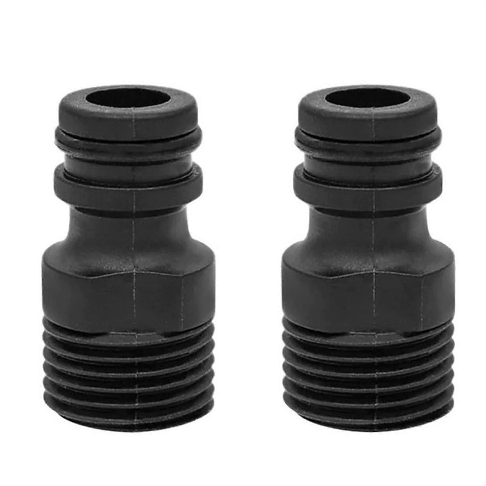 2PCS 1/2" Threaded Tap Adaptor Garden Hose Connector Quick Pipe Fitting for Irrigation System Patio Use