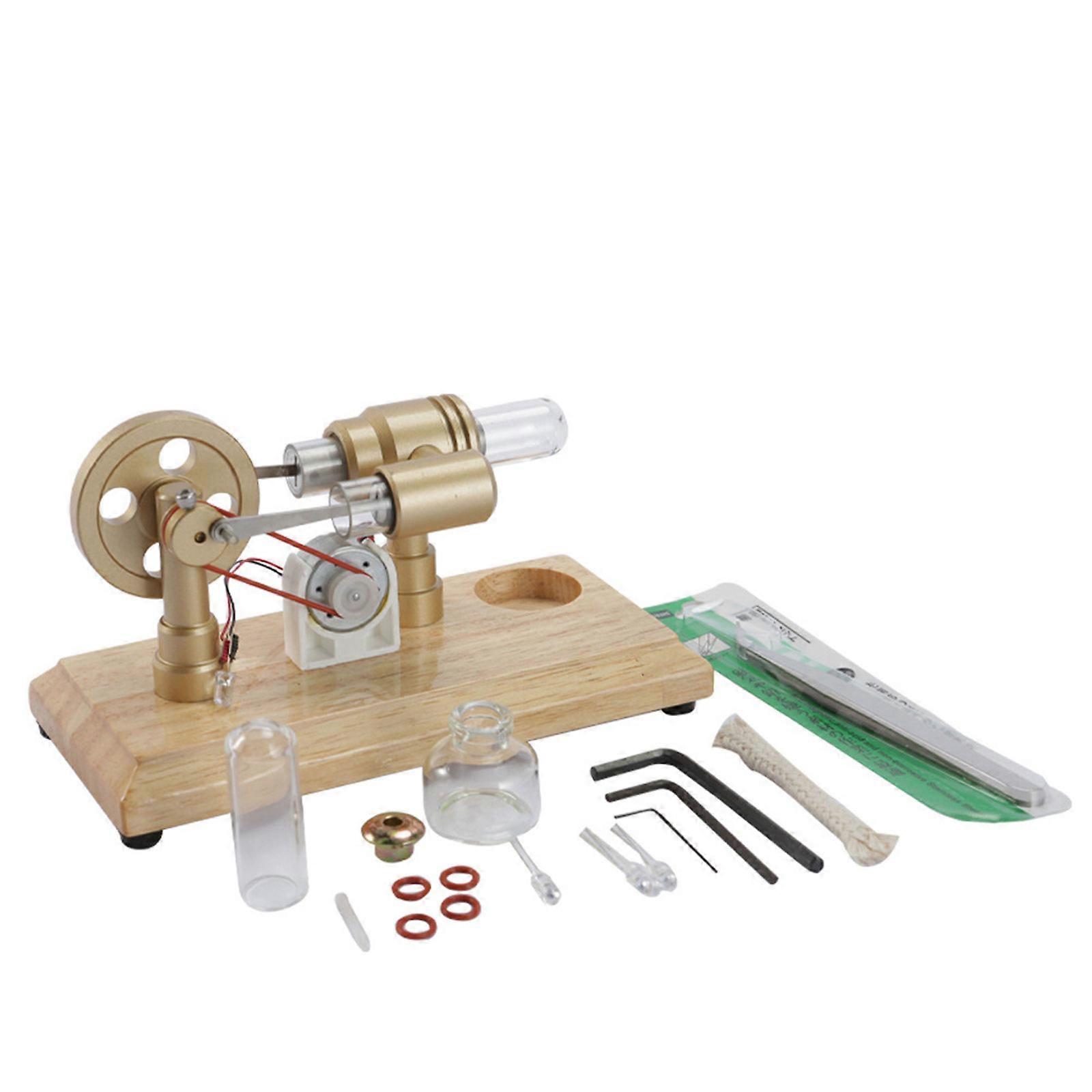 Hot Air Stirlings Engine Motor Model Electricity Generators Scientific Experiment Teaching Props Educational Tool