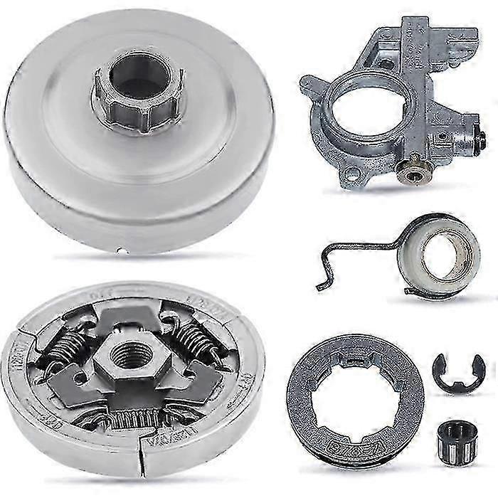 3/8"-7T Clutch Drum Sigleau jilm Oil Pump Kit Compatible With STIHL 044 046 MS341 MS361 MS362 MS362C MS380 MS381 MS440 MS441 MS4 -cdsx