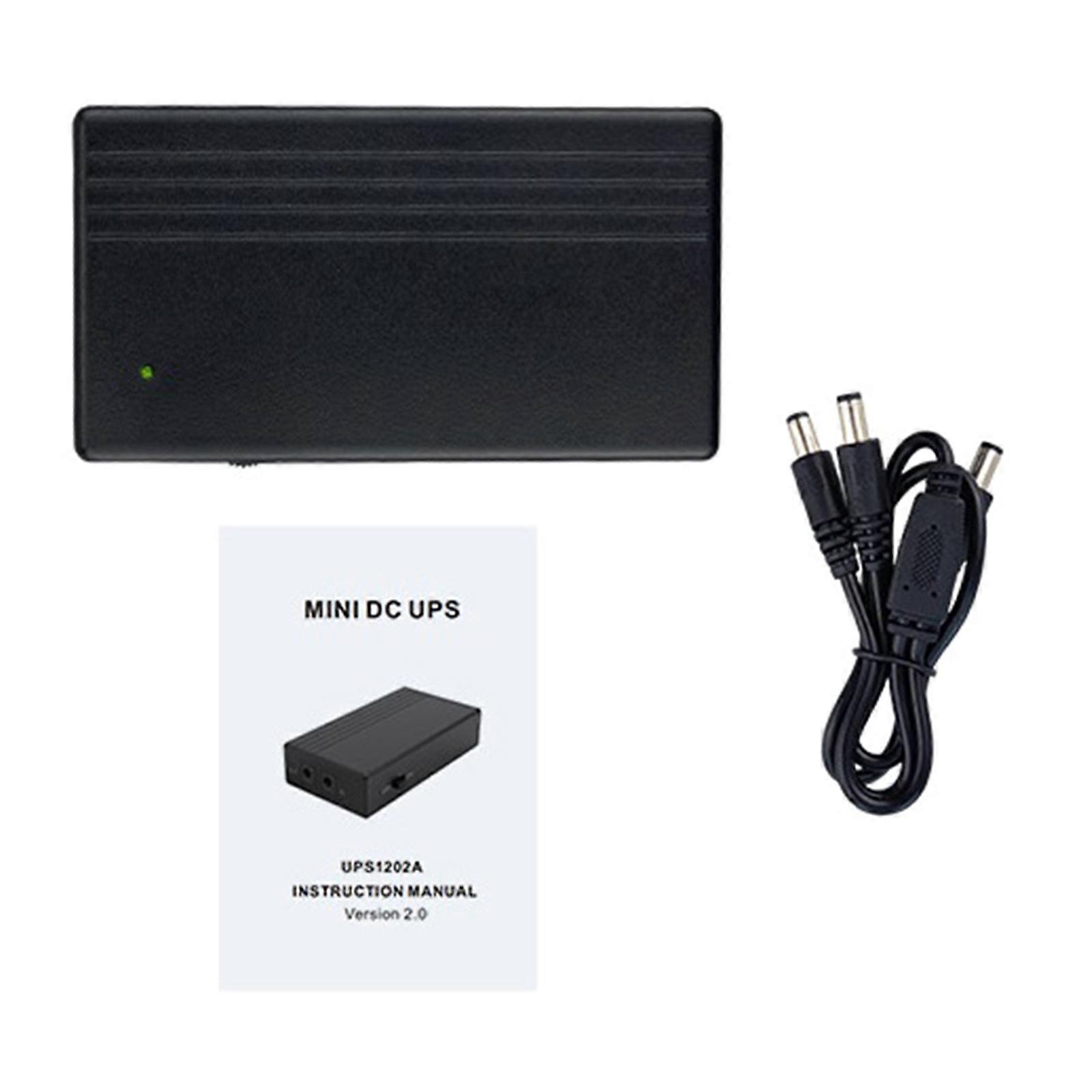 Router Power Supply DC12V 28.86WH/7800mAH UPS Battery Backup Uninterruptible Power for Home Wireless Router CCTV Cameras Multicolor