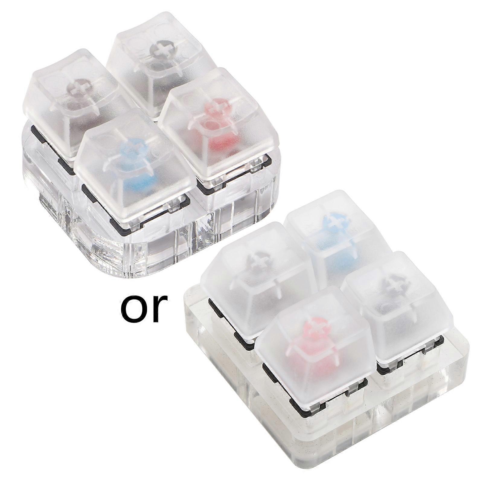 4 for Key Caps Testing Tool Gateron MX Switches Keyboard Tester Kit Clear Keycaps Sampler PCB Mechanical Keyboard