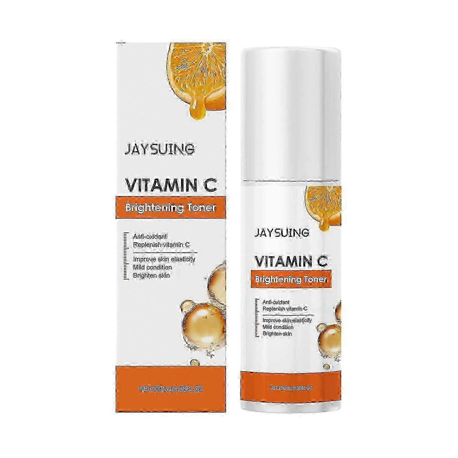 Jaysuing Vitamin C Toner nourishes the skin, improves dull skin tone, and is refreshing and non-stic
