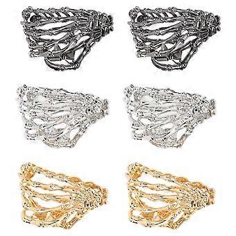 6pcs Claw Clips Set Innovative Nonslip Claw Clip Alloy Hair Claw Clip for Festival Party