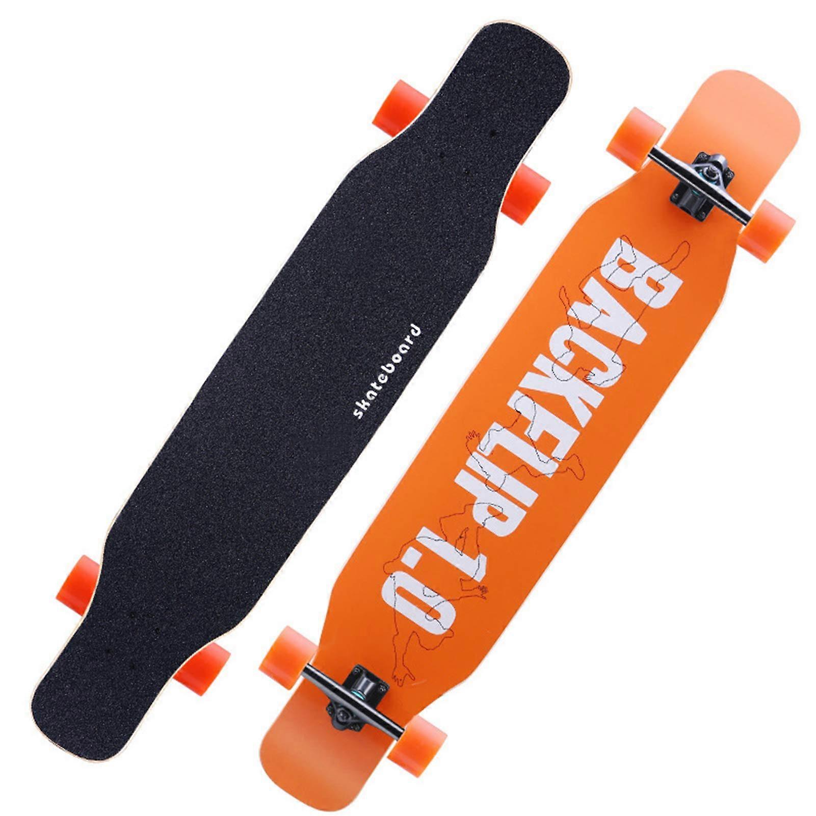 Longboard Skateboard Cruiser Complete Board Maple Longboard and 118cm x 24cm