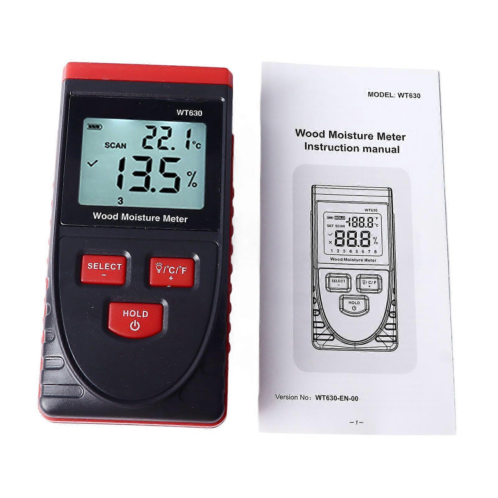 High quality WT630 Inductive Wood Moisture Tester Non-contact Wood Moisture