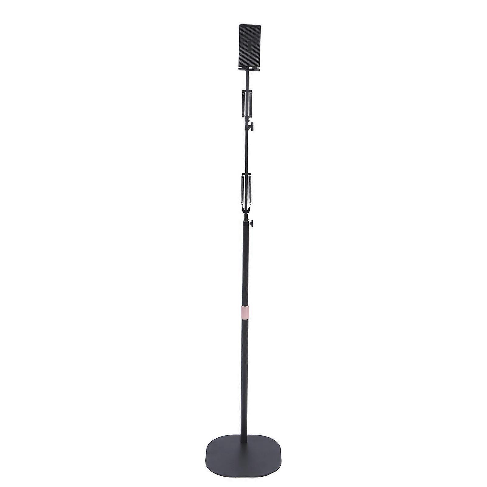 "360° Rotatable Tablet Floor Stand for 4-11 Inch Devices, Adjustable Height & Stable Base"