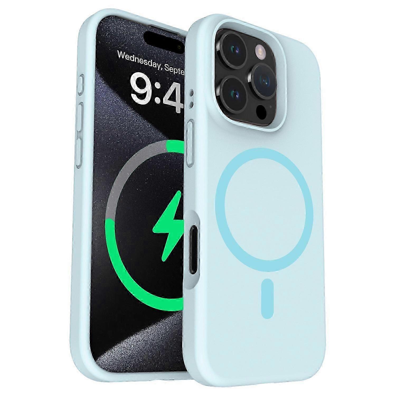 For Iphone 16 Pro Max Case Compatible With Magsafe Pc+liquid Silicone Phone Cover