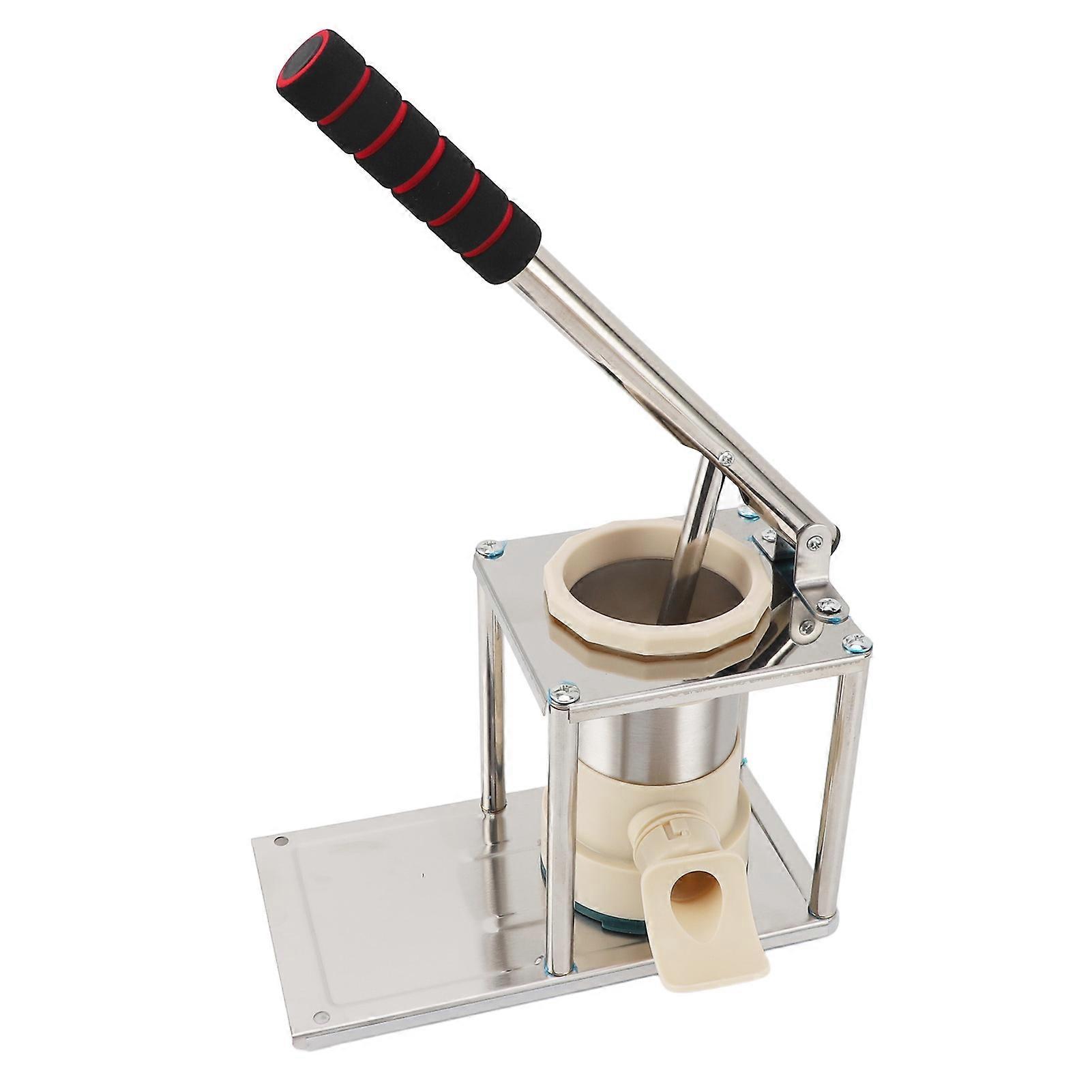 香肠填充机 ABS 不锈钢立式手动自制香肠机，带 4 个填充管，适用于家庭厨房
