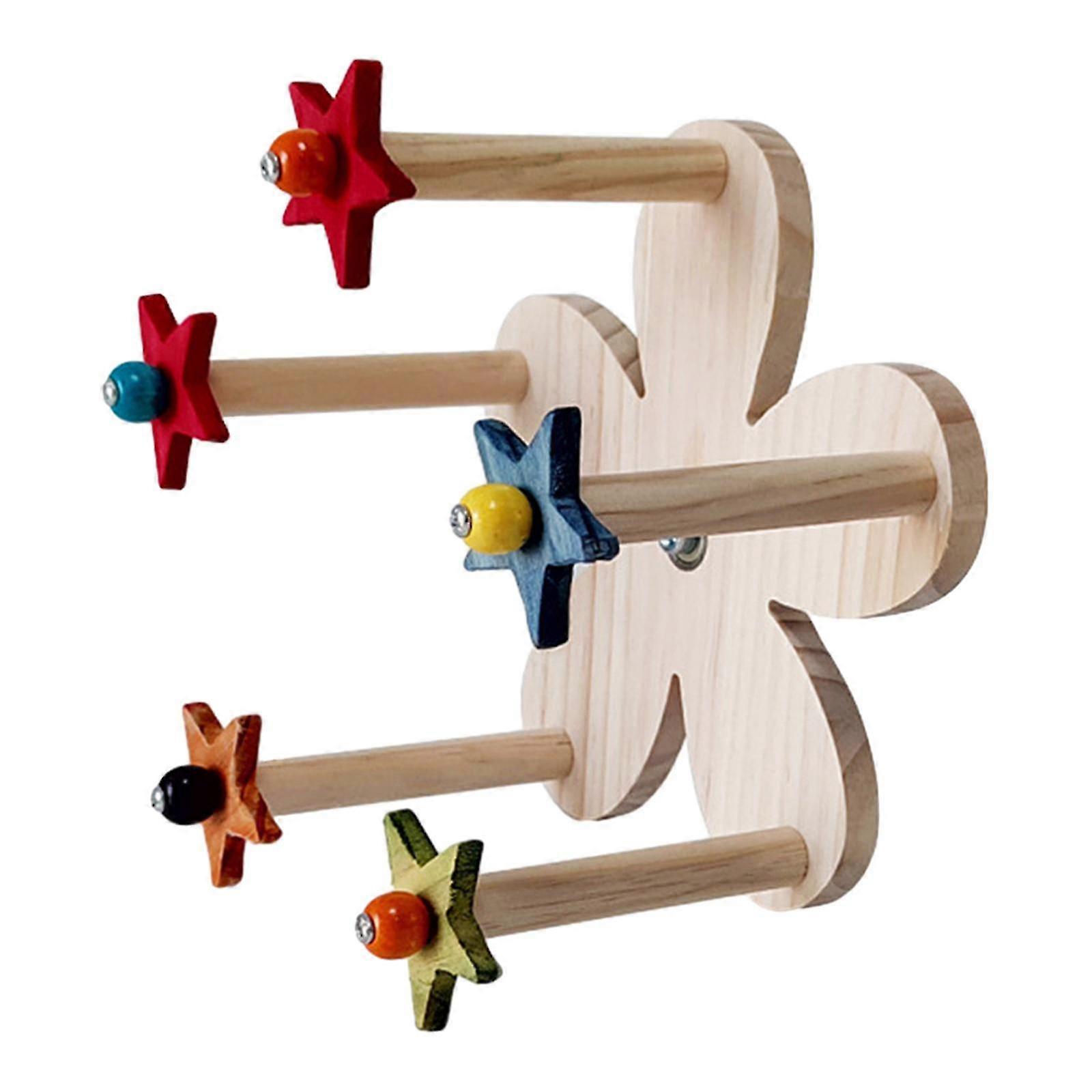 Bird Pet Accessories Perch Wheel Toy with Smooth Surface and Rotating Bearing for Parrots and Parakeets