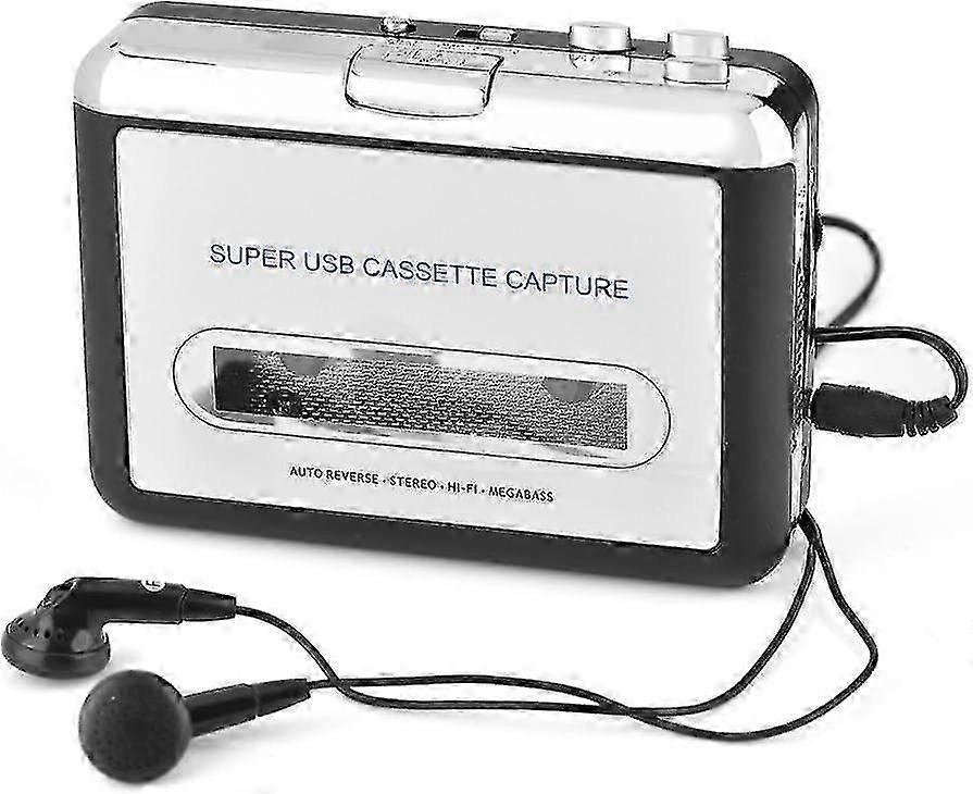 2025 Cassette To Mp3 Converter - Cassette Player Usb Cassette Tape To Pc Mp3 Cd Converter Capture, Cassette Recorder With Headphones, Easy To Use