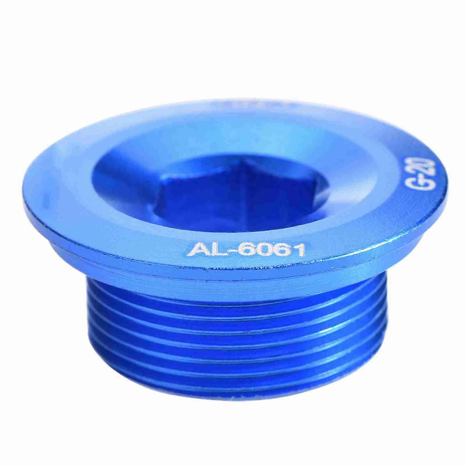 Boulon de fixation de manivelle de vélo en alliage d'aluminium (bleu)