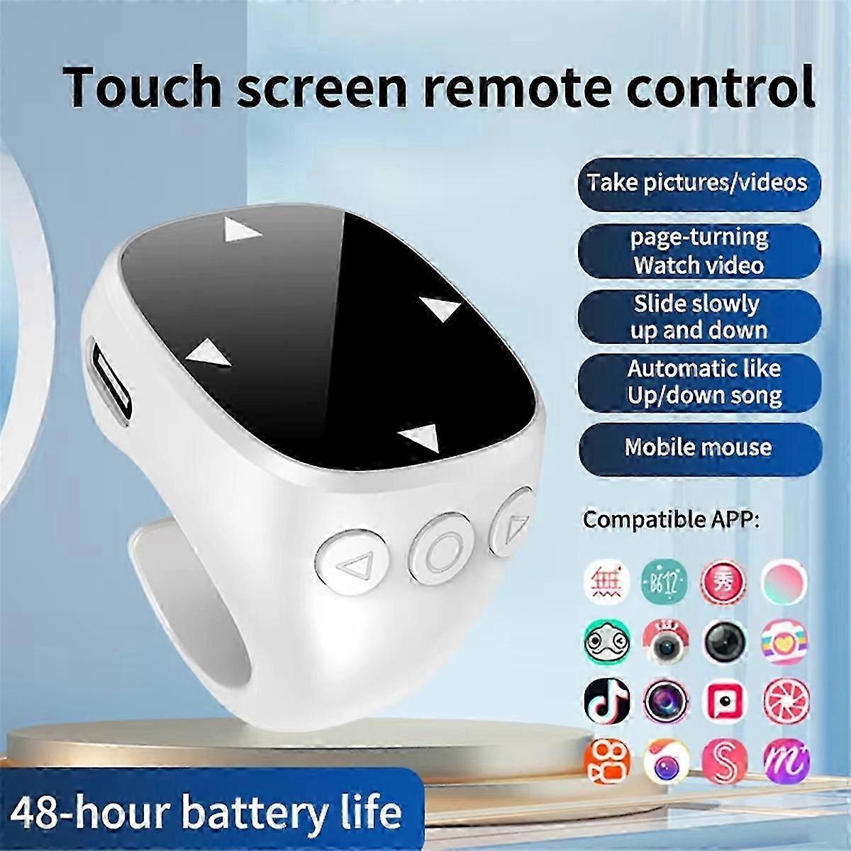 Smart Fingertip Ring Remote Control Wireless Bluetooth Mobile Selfie Mice Selfie Video Automatic Pa