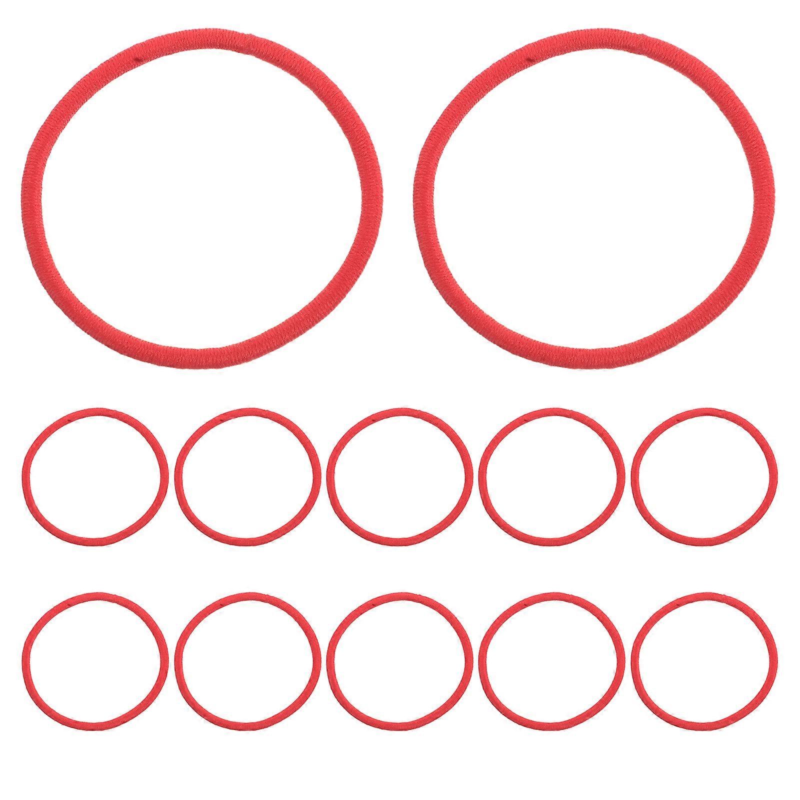 Elastic Braid Scrunchies Stretchy Hair Bands for Kids Special Occasions Red 20Pack