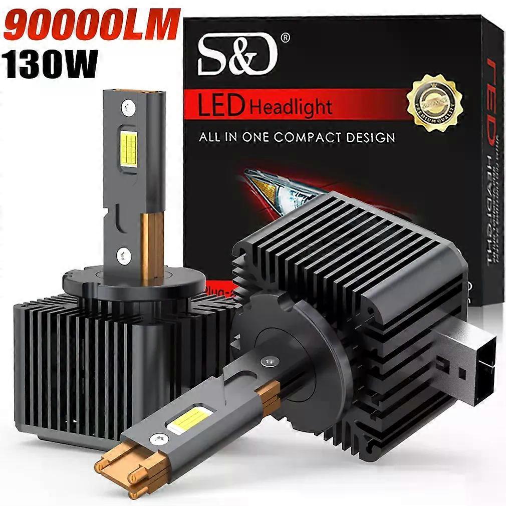 90000LM D3S LED Canbus D1S D2S D4S D5S D8S Led Koplampen 130W D1R D2R D3R D4R Lamp Drie Buizen Auto 6000K 12V 24V