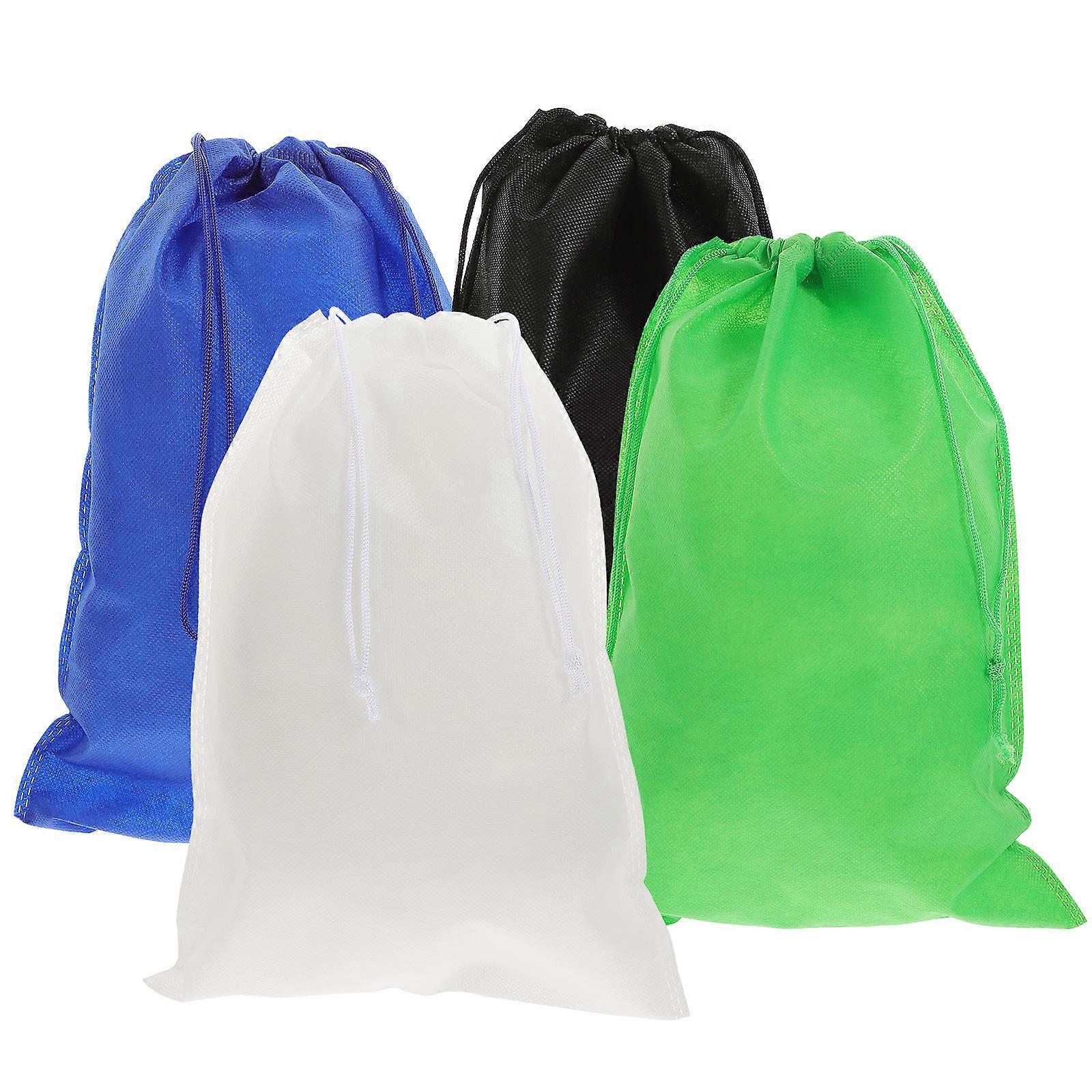 10pcs Drawstring Shoe Storage Pouches, Lightweight Multi Purpose Dust Proof Bags for Organizing Shoes, Household Supplies for Tidy Storage, Random