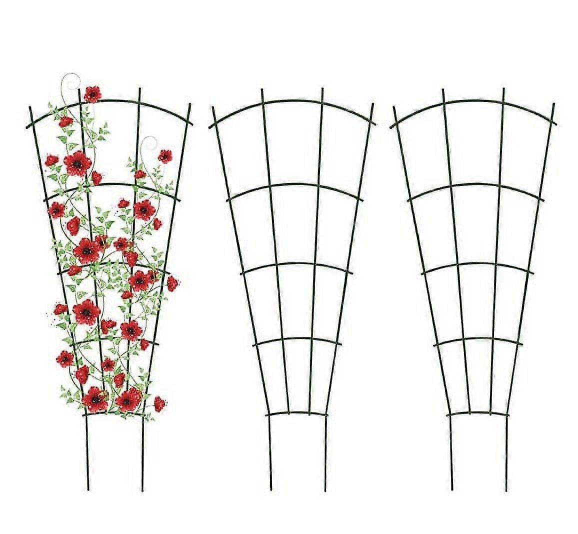 24 x 60 Green Metal Rectangle Garden Trellis (2 Count)