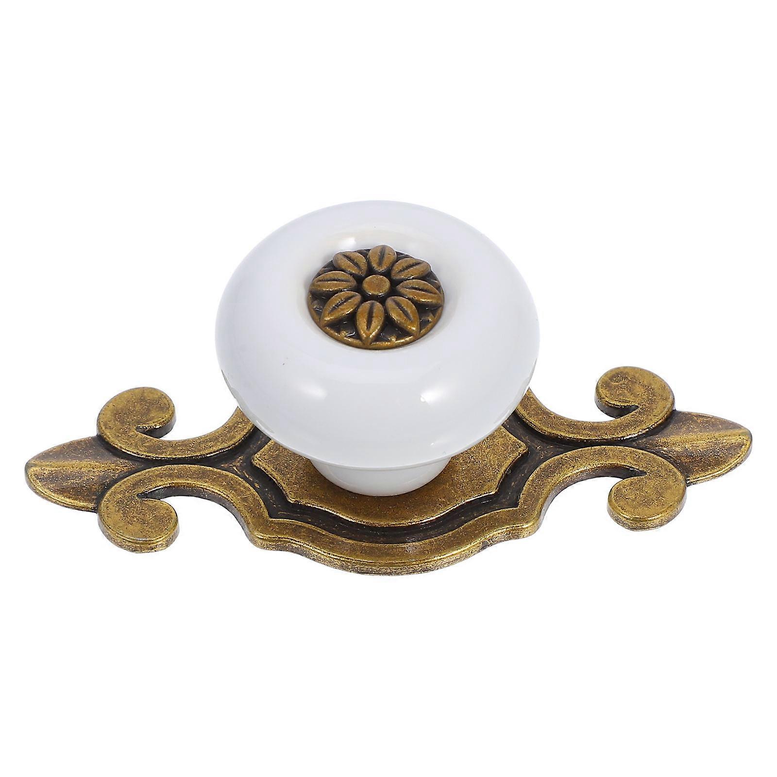 Retro Kitchen Cabinet Knobs Durable Material Minimalist Style Drawer Pulls Multi Color 3.00X3.00X2.30CM 1Set