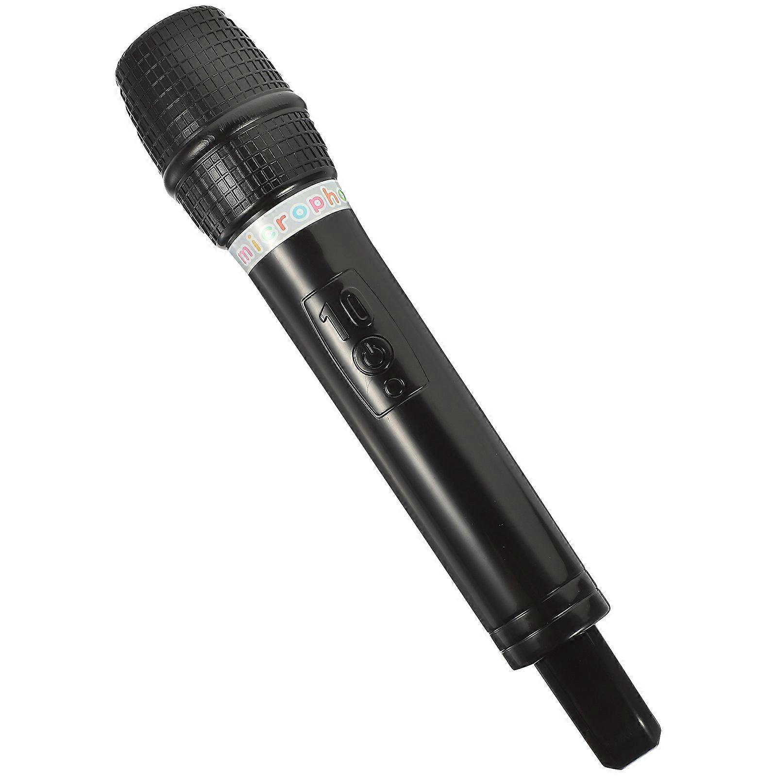 Toy Microphone Toddler Microphone for Performance Black Plastic