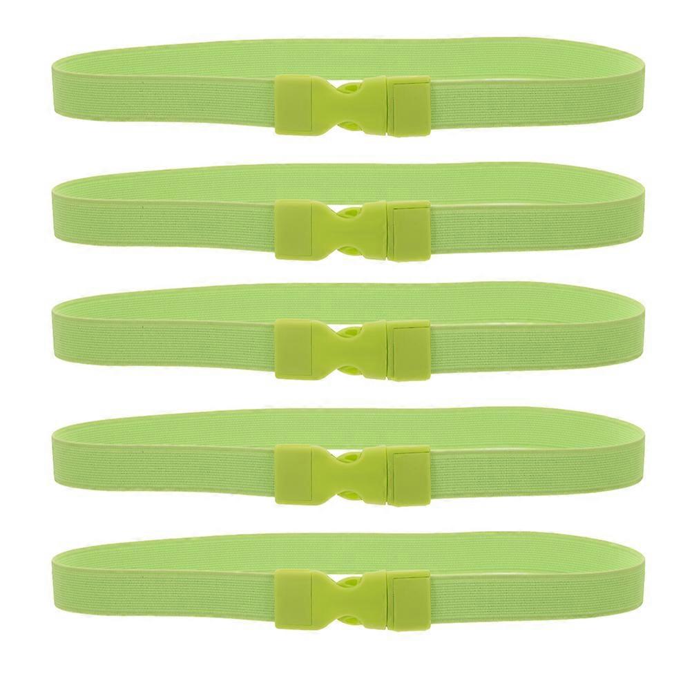 5pcs Trash Bag Fixing Bands with Buckle Elastic Waste Bin Bag Holders for Secure Trash Can Use Prevents Slippage Lightweight Easy to Install Fits